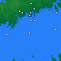 Nächste Vorhersageorte - Helsinki - Karte