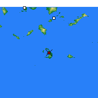 Nächste Vorhersageorte - Santorin - Karte
