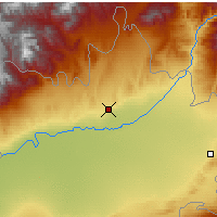 Nächste Vorhersageorte - Namangan - Karte