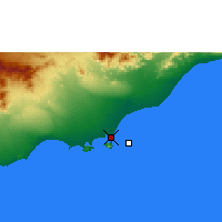 Nächste Vorhersageorte - Aden - Karte