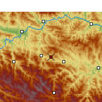 Nächste Vorhersageorte - Shiyan - Karte