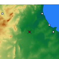 Nächste Vorhersageorte - Kairouan - Karte