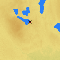 Nächste Vorhersageorte - Waskesiu Lake - Karte