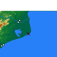 Nächste Vorhersageorte - Sao Tome - Karte