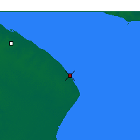Nächste Vorhersageorte - Punta Indio - Karte