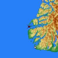 Nächste Vorhersageorte - Tamatea / Dusky Sound - Karte