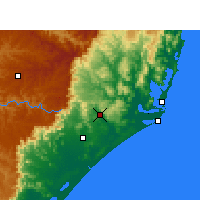 Nächste Vorhersageorte - Araranguá - Karte