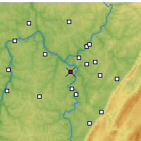 Nächste Vorhersageorte - Pittsburgh Al. - Karte