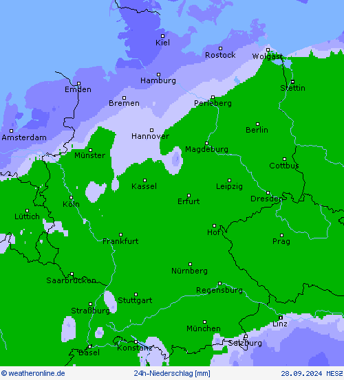 24h-Niederschlag Vorhersagekarten