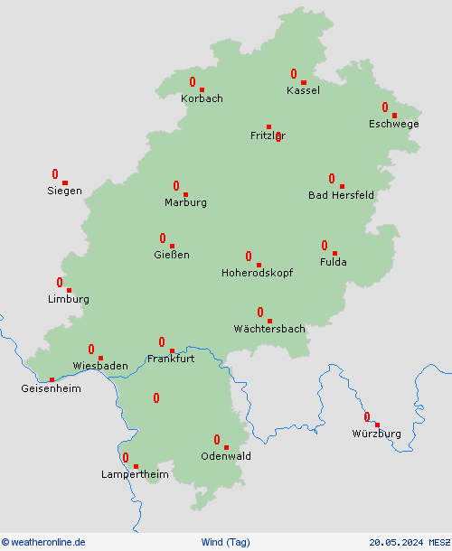 wind  Deutschland Vorhersagekarten